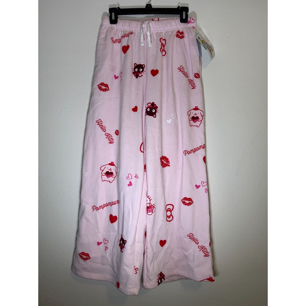 NWT Sanrio Hello Kitty & Friends Pajama Pants Women's M Pink Fleece